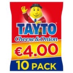 Tayto Cheese & Onion Crisps 10 Pack (25 g)